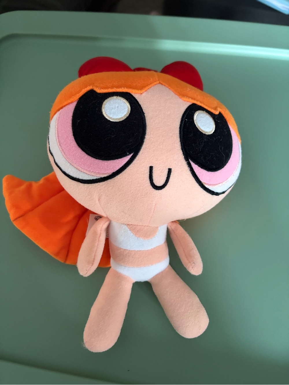 Vintage 1999 Powerpuff Girls Blossom Swimsuit Plush Stuffed Toy Trendmasters